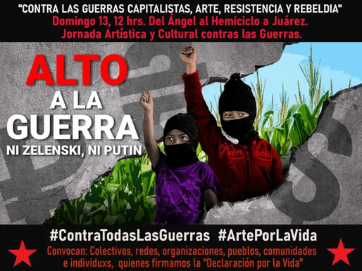 Acto «Contra las guerras capitalistas» domingo 13, 12:00 horas