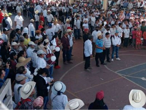 Diez mil indígenas de Chicomuselo, Chiapas, rompen el miedo y salen a protestar