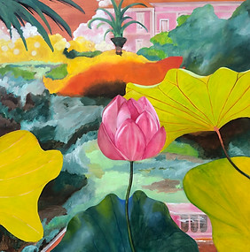 THE FOLLOW13_Daphné_DOREL_Between_the_flowers_II_2025_oil_and_distemper_162x114cm_6000£.jpg