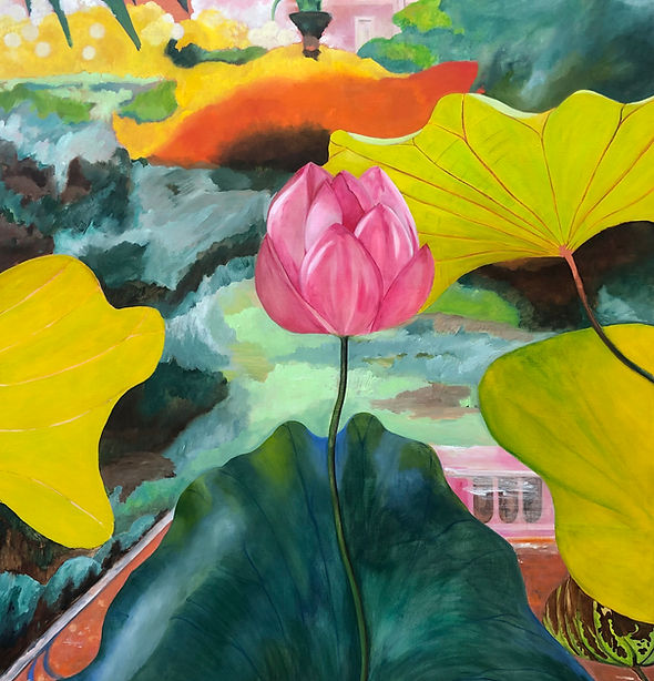 THE FOLLOW13_Daphné_DOREL_Between_the_flowers_II_2025_oil_and_distemper_162x114cm_6000£.jpg