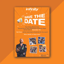 infinity martial arts save the date post