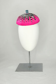 JWH Millinery Neon Zebra Mini Beret