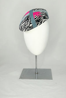 JWH Millinery Neon Zebra Perch