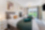 modern bathroom in serviced apartment accommodation at Sunrise Short Lets Scotland