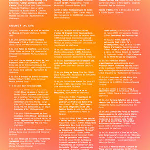 07/2026 Agenda Activa de juliol.