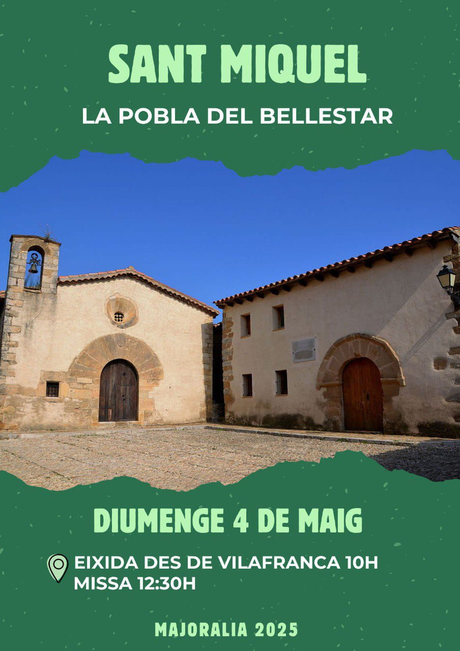 03/05/2026 Rogativa a l'ermita de Sant Miquel de la Pobla de Bellestar.