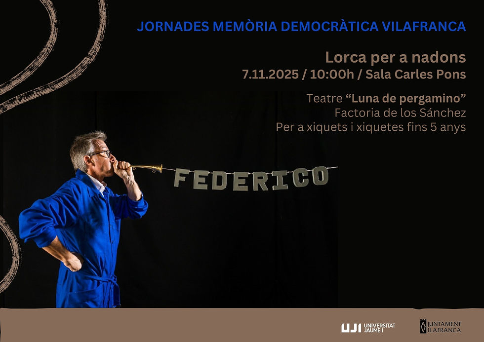 07/11/2025 Teatre: “Luna de pergamino”.
