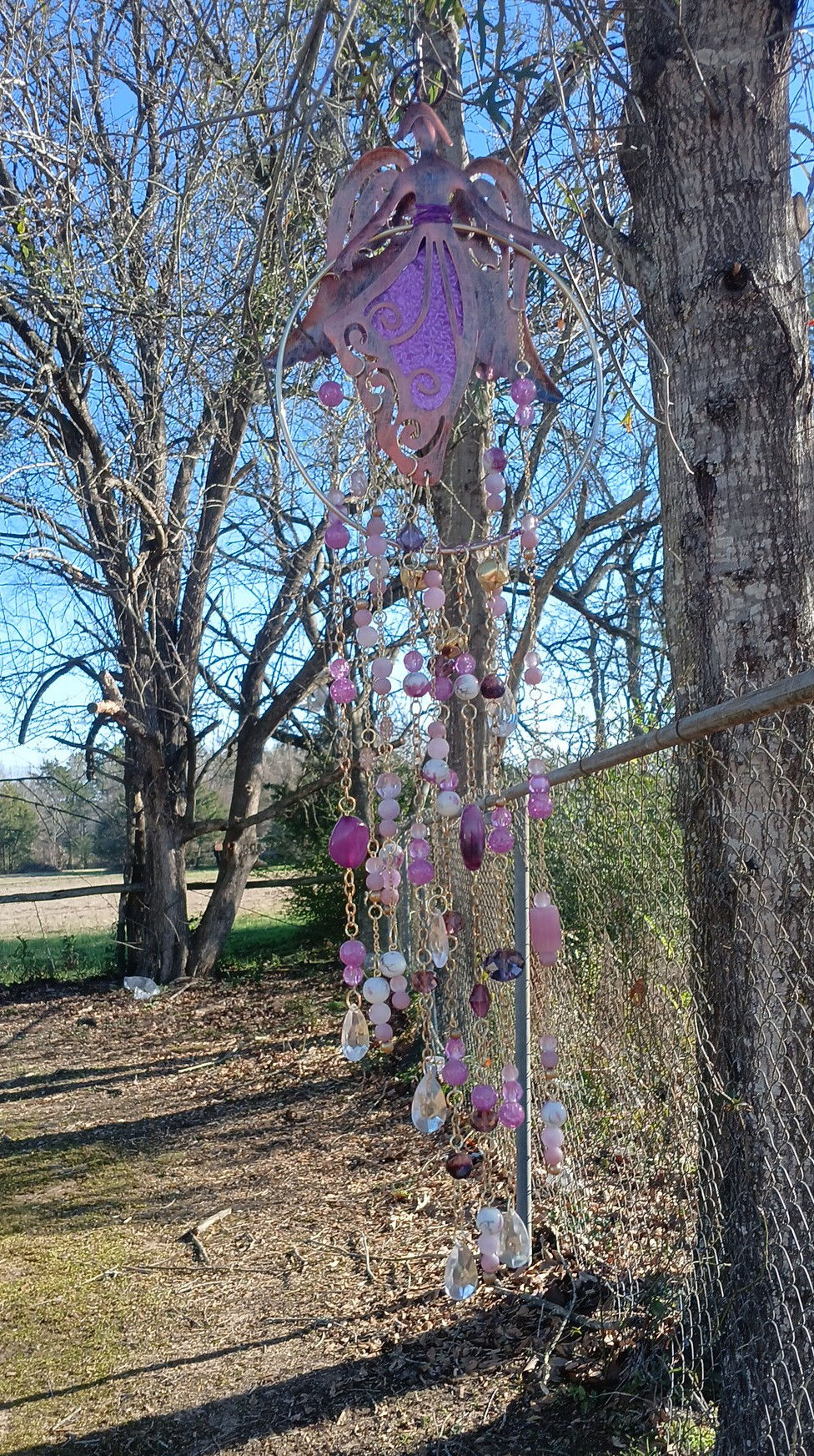 Purple Angel Suncatcher