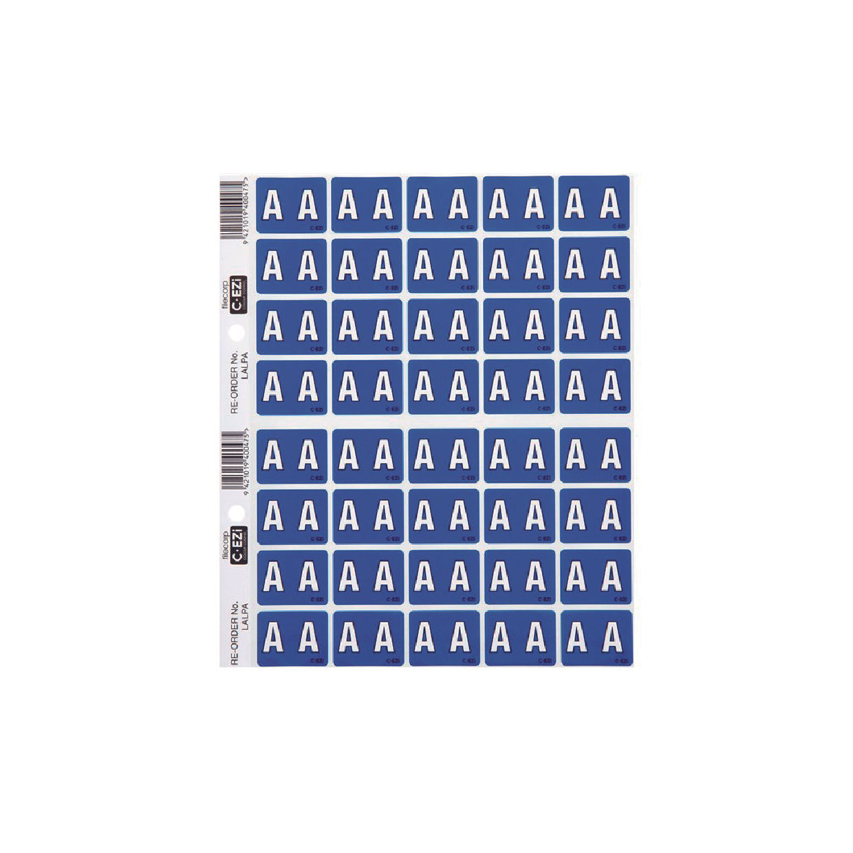 Filecorp A Label C-EZI, Sheet of 40