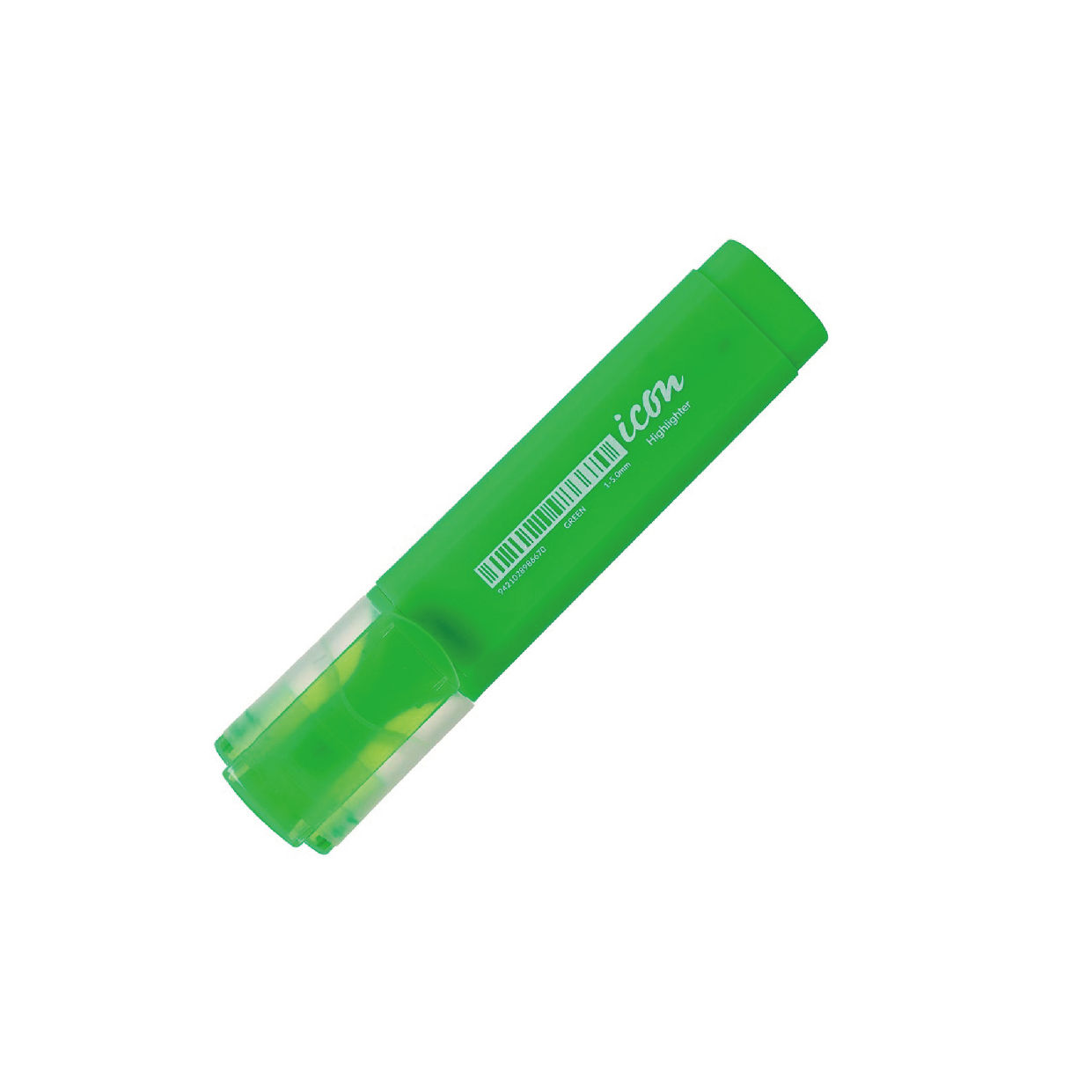 Icon Highlighter Chisel Tip Green Pack of 6