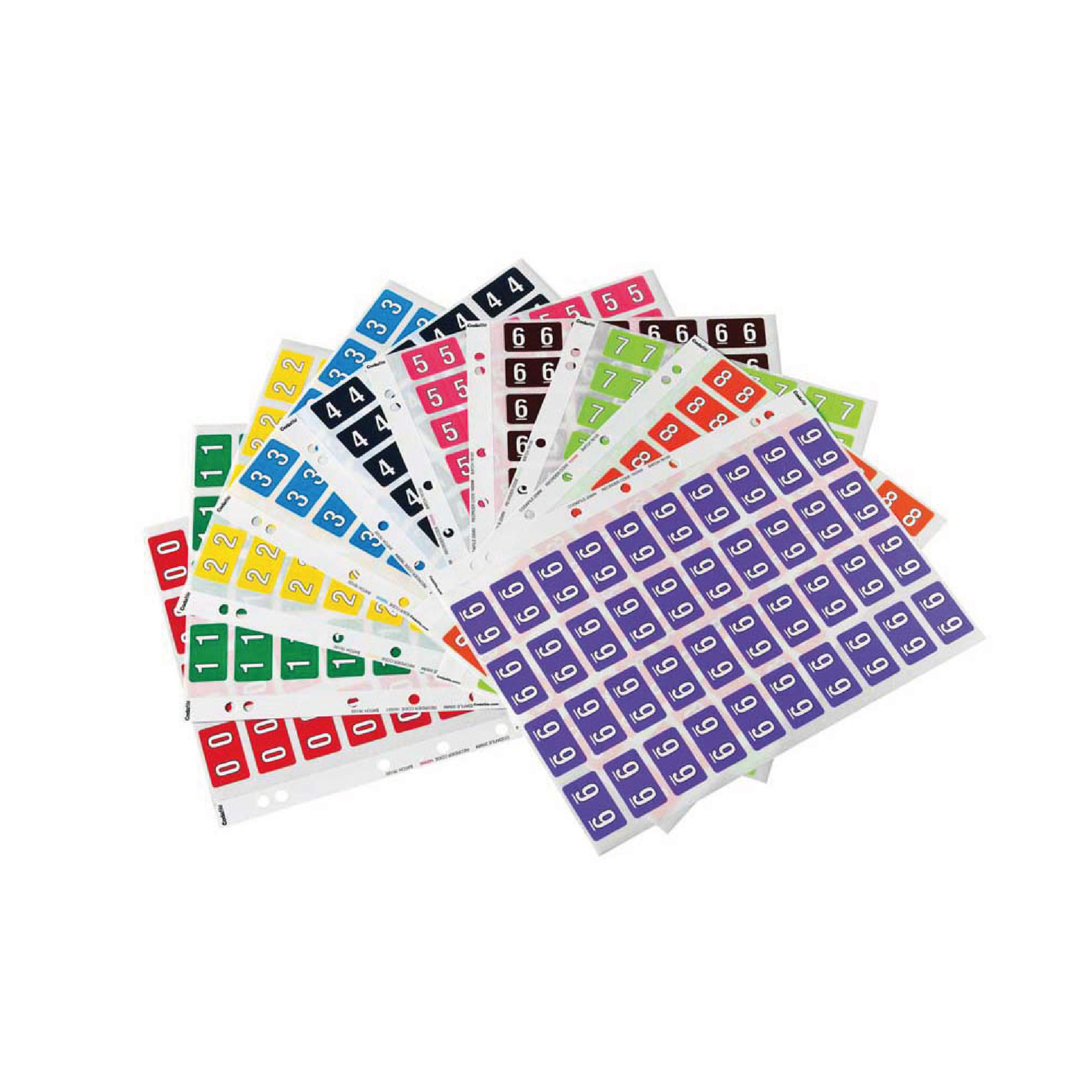 Codafile Numeric Labels - 0 to 9
