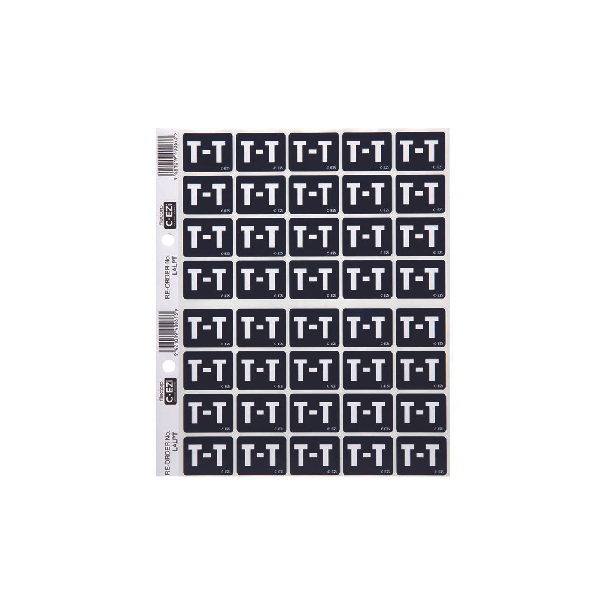 Filecorp T Label C-EZI, Sheet of 40