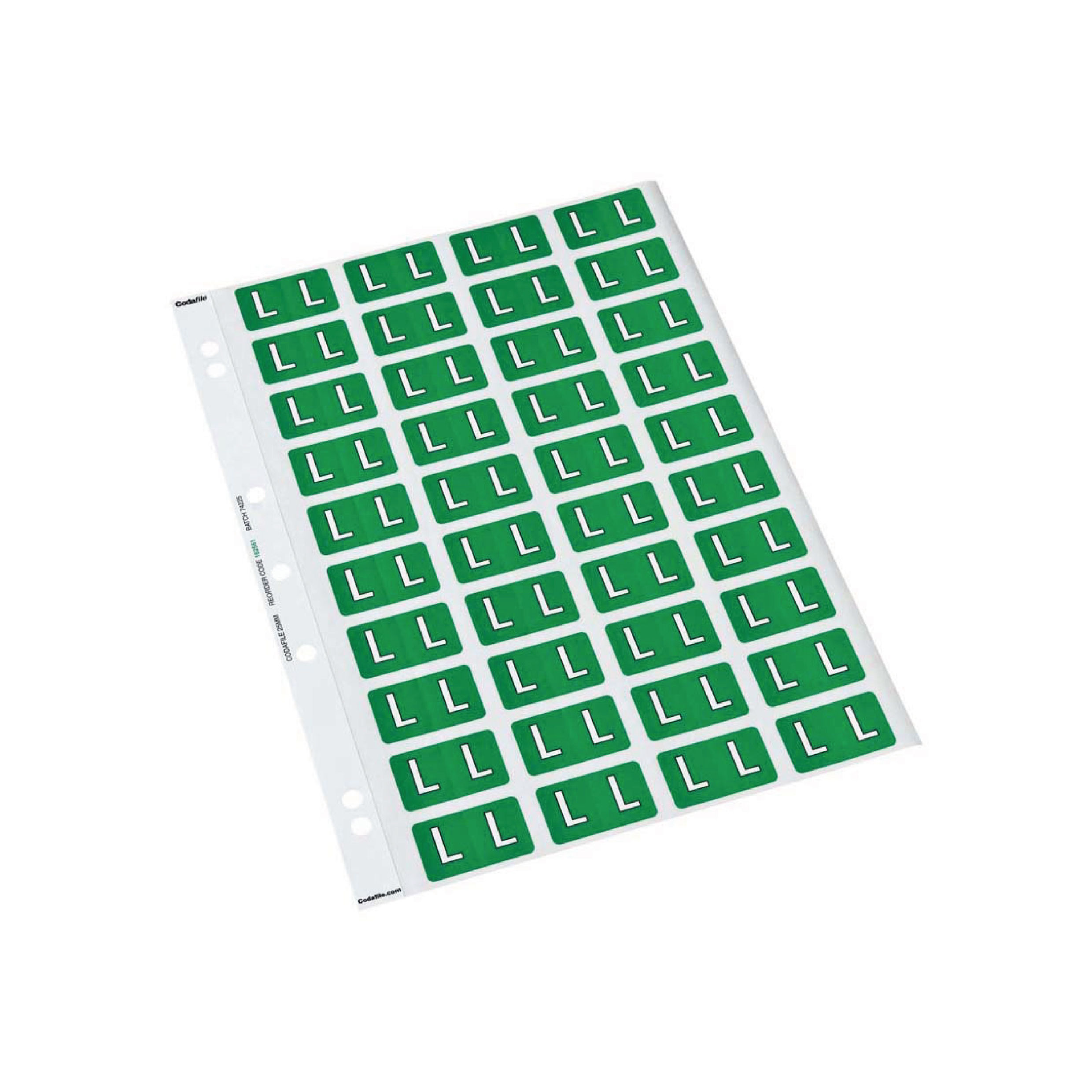 Codafile Alphabetical Labels -L