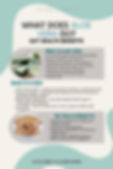 A health infographic on aloe vera benefits for gut health, featuring text on its uses and an image of aloe and a person holding their stomach.
