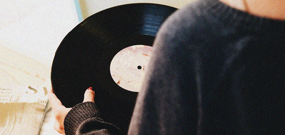 Woman with Vinyl