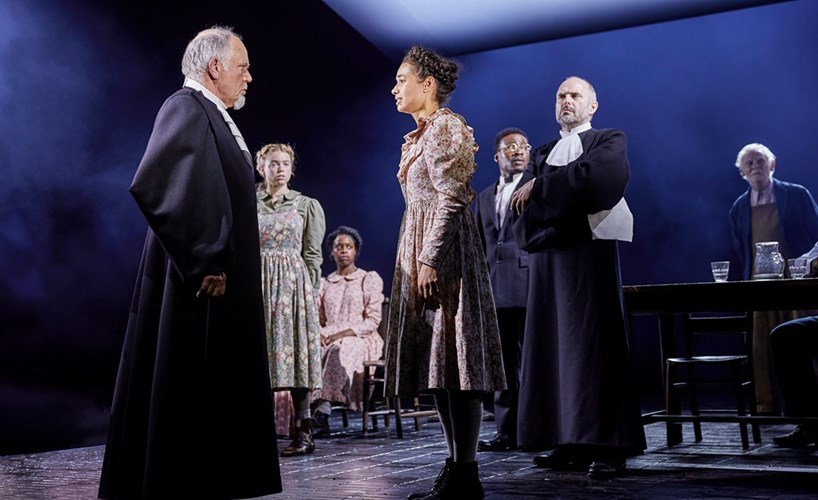 The cast of National Theatre's The Crucible. Photo Brinkhoff-Moegenburg