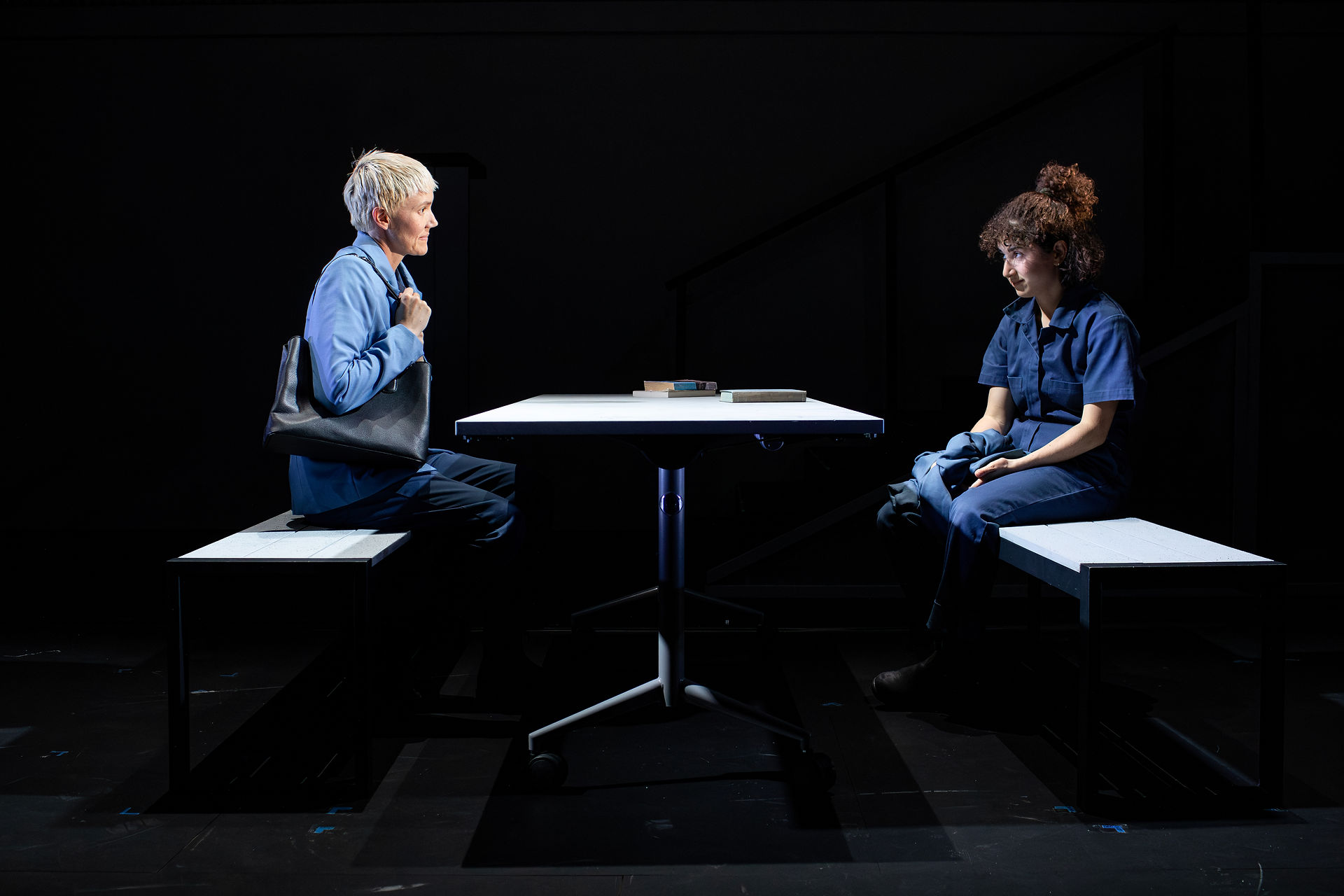 The cast of Girls in Boys' Cars at Riverside Theatres, Parramatta (2023). Images by Phil Erbacher.