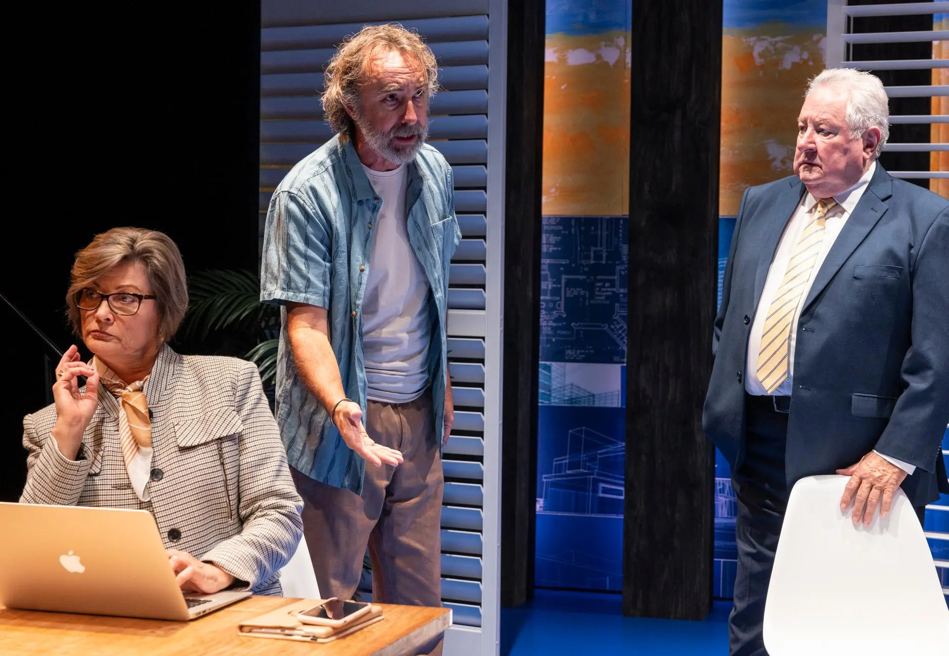 The cast of David Williamson's 'The Great Divide'. Images by Brett Boardman