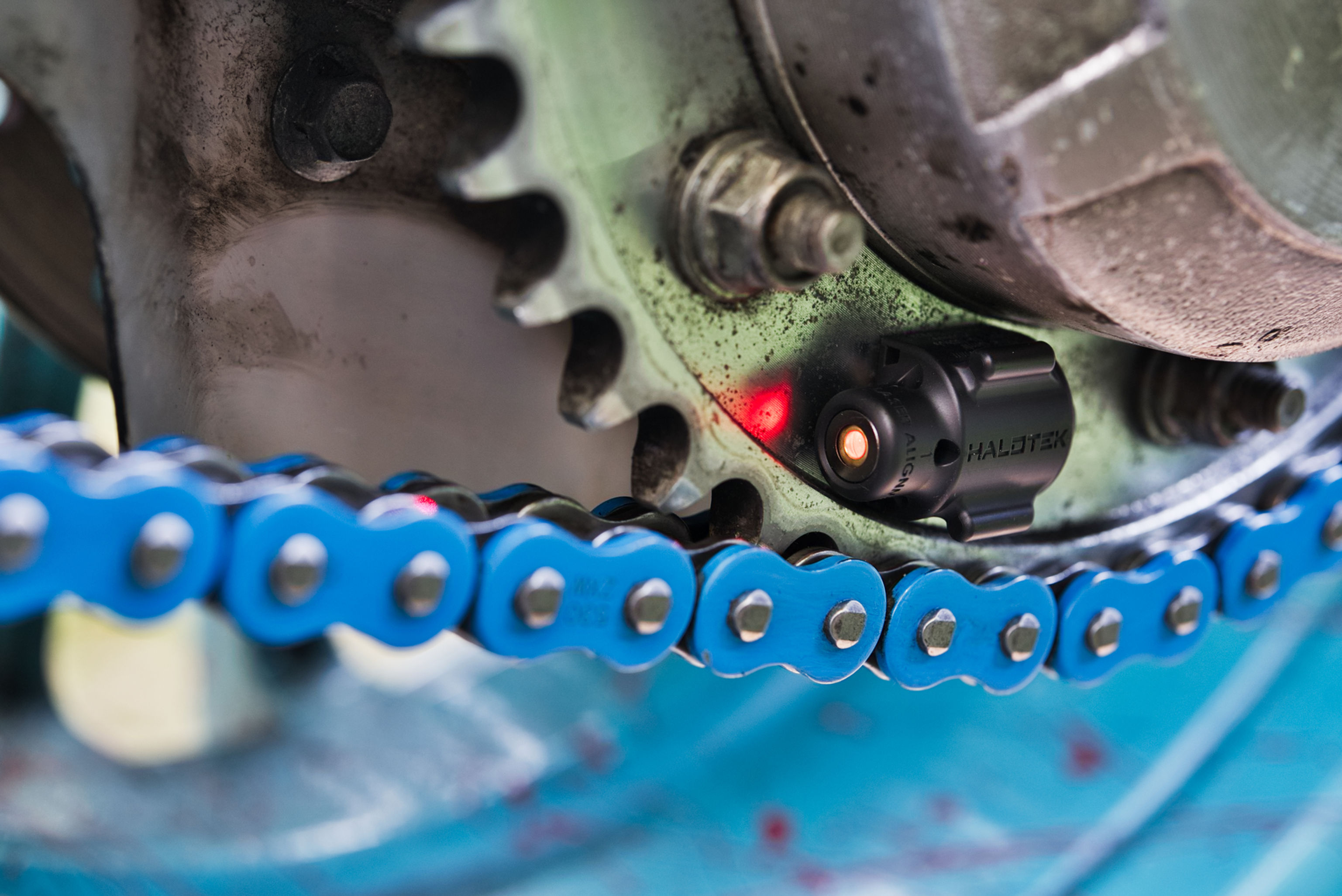 HALOTEK Precision Laser Chain Adjustment Tool for Motorcycles