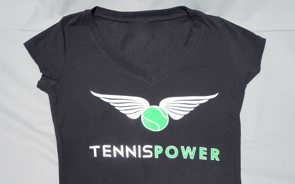 Thumbnail: Women's V- neck T- shirt - BLACK