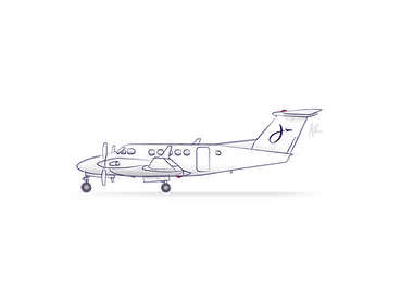 8 seat King Air 200 Turboprop Aircraft available for charter