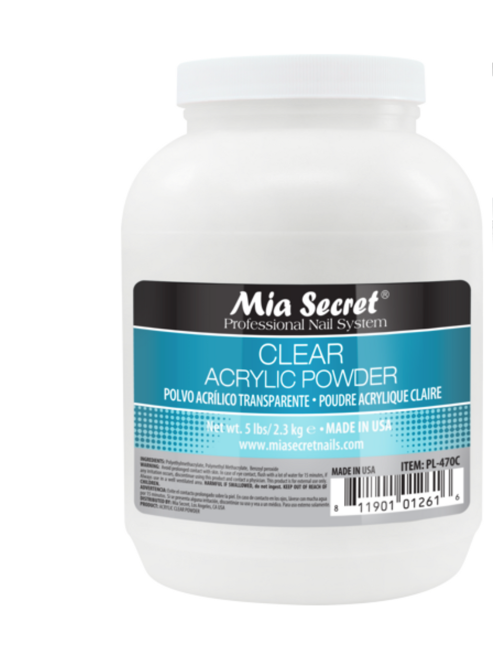 Miniatura: Clear Acrylic Powder | Mia Secret