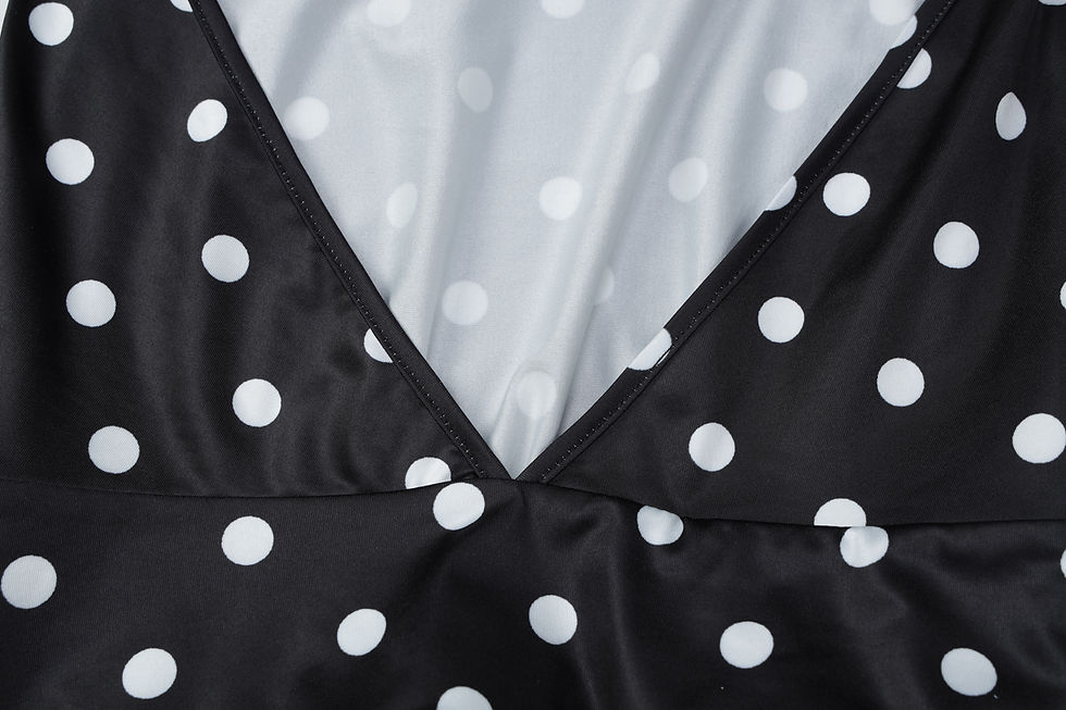 Thumbnail: Hugcitar Polka Dot Print Halter Sleeveless Backless Bandage Sexy Slim Mini Dress