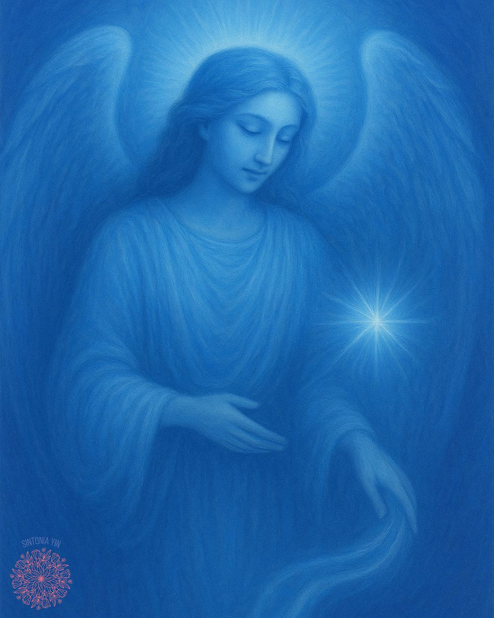 O Anjo da Comunicação nos lembra da importância de expressar com amor, clareza e verdade. Sua luz azul abre os caminhos do diálogo, trazendo harmonia às palavras e despertando a escuta atenta. Ele inspira a transformar conversas em pontes de conexão, compreensão e cura.