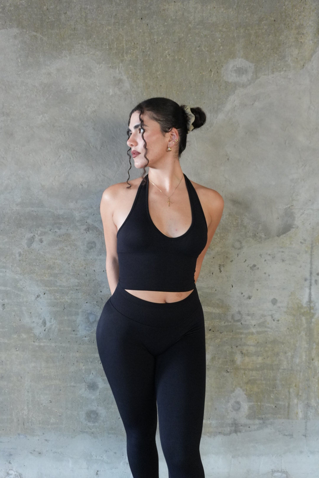 Form Halter Top - Black