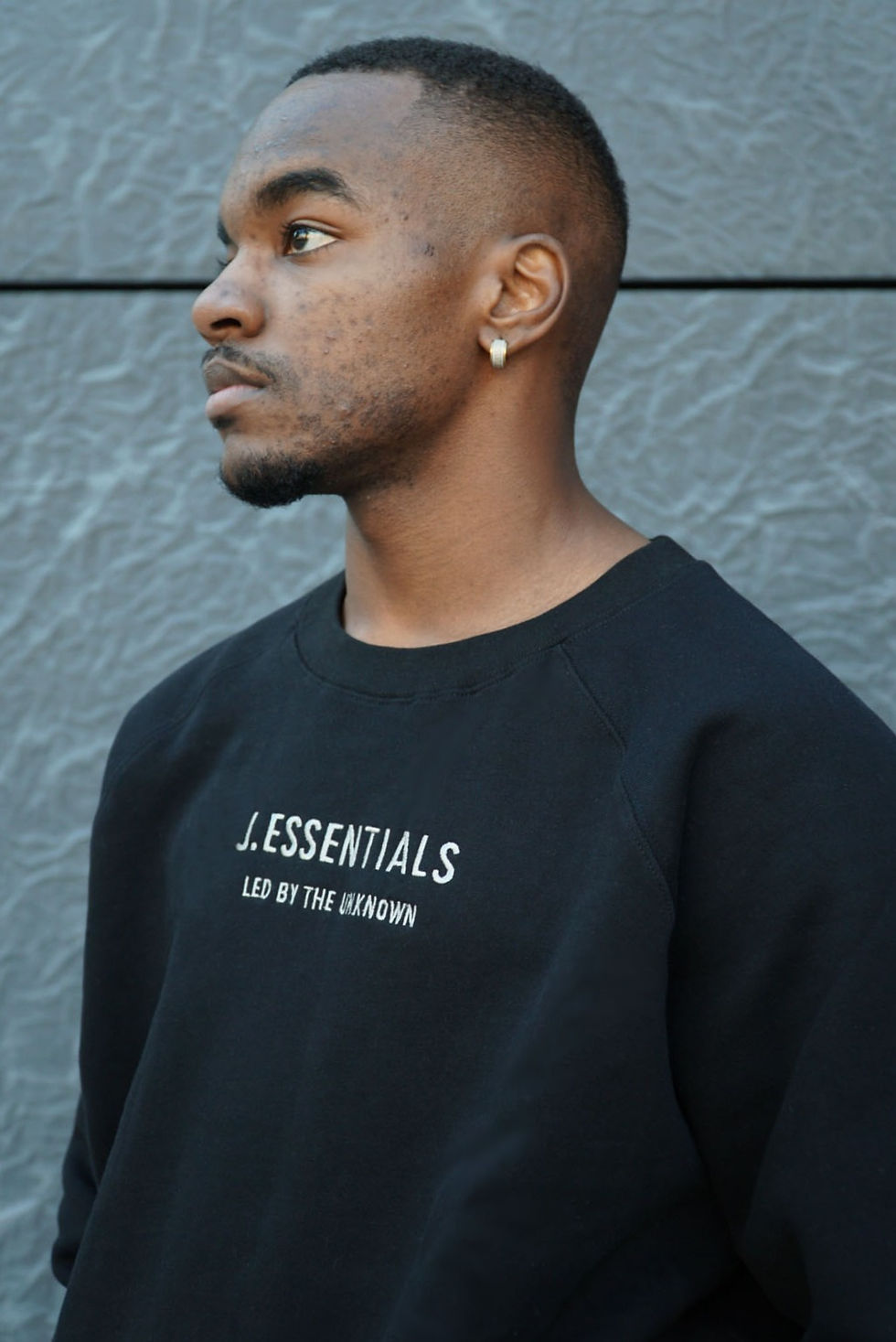 LBTU Black Oversized Crewneck