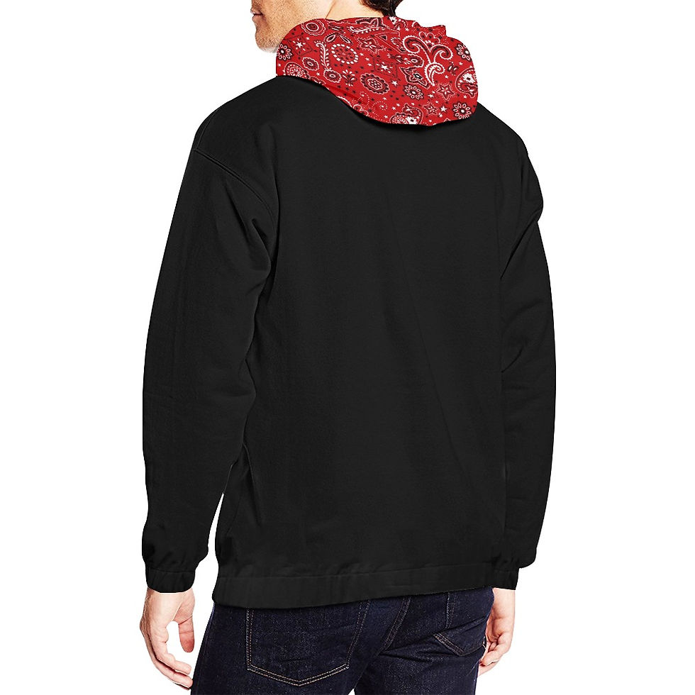 Thumbnail: Bandana All Over Print Hoodie for Men (USA Size) (Model H13)