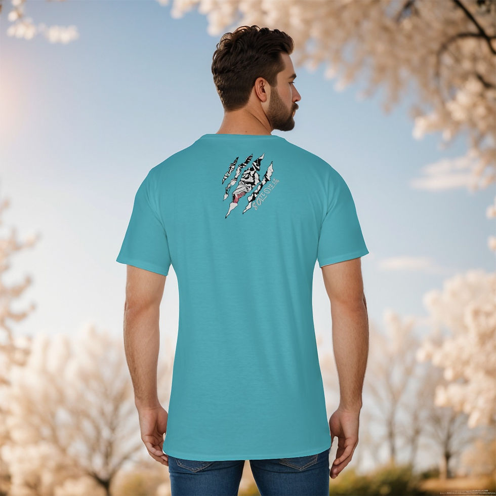 Thumbnail: Tiger Blue Men's O-Neck T-Shirt