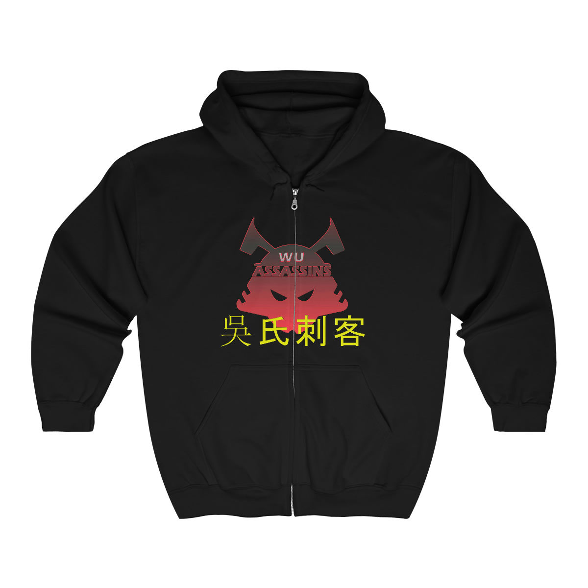 Red Wu Assassins Unisex Heavy Blend™ Full Zip Hooded Sweatshirt