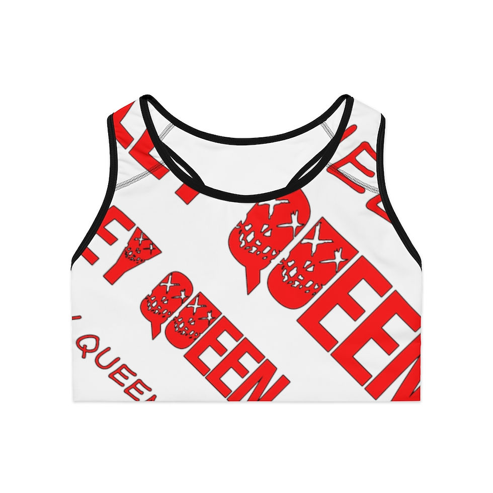 Thumbnail: Queen Sports Bra (AOP)