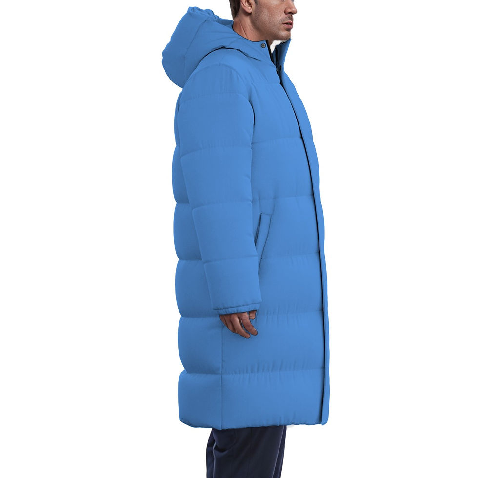 Thumbnail: Blue Long Winter Coat
