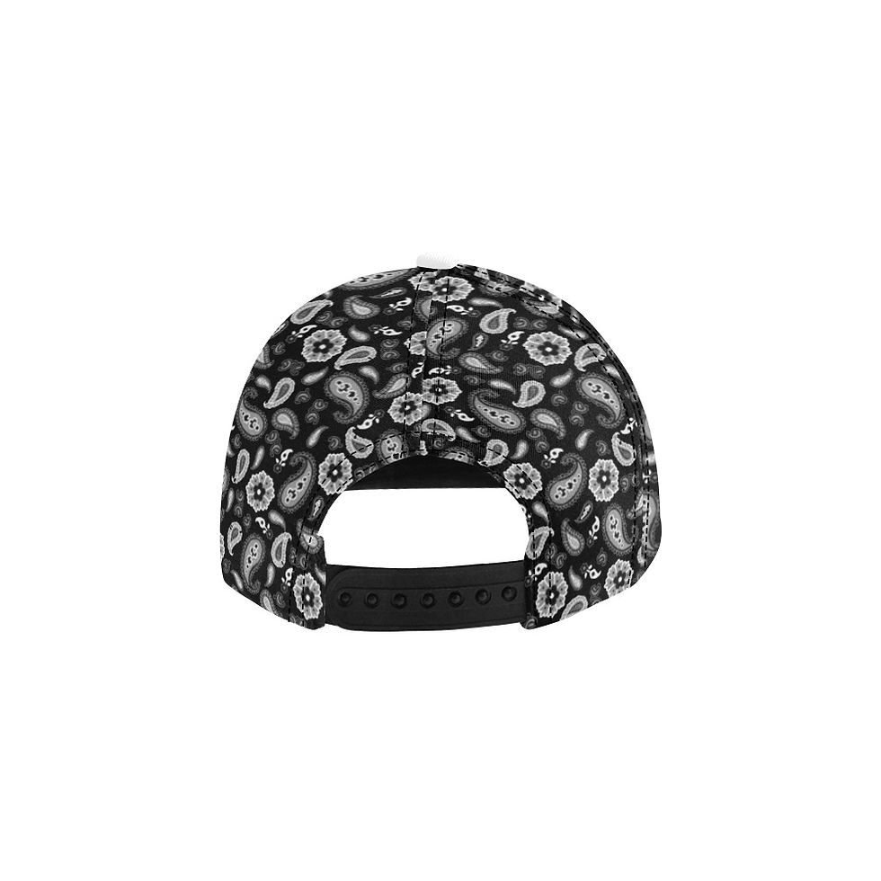 Thumbnail: Black Gang Gang All Over Print Snapback Hat D