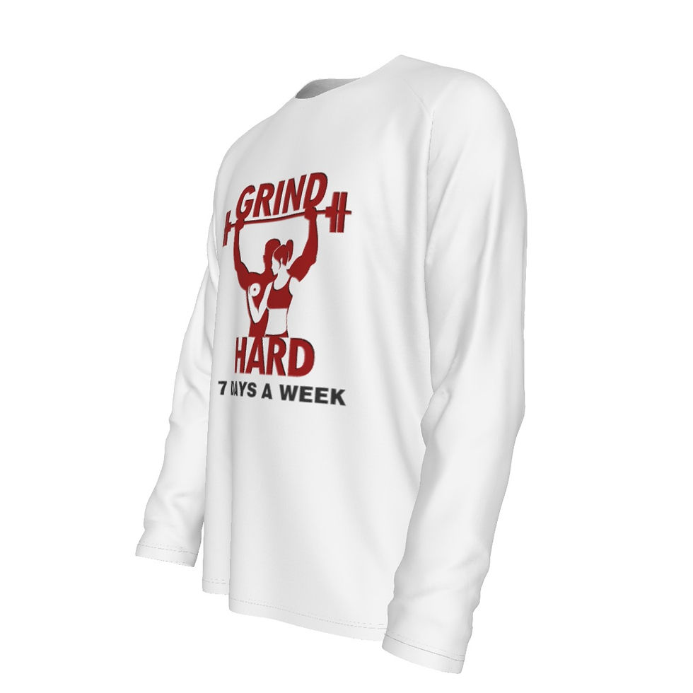 Thumbnail: Grind Hard Raglan Long Sleeve T-shirt