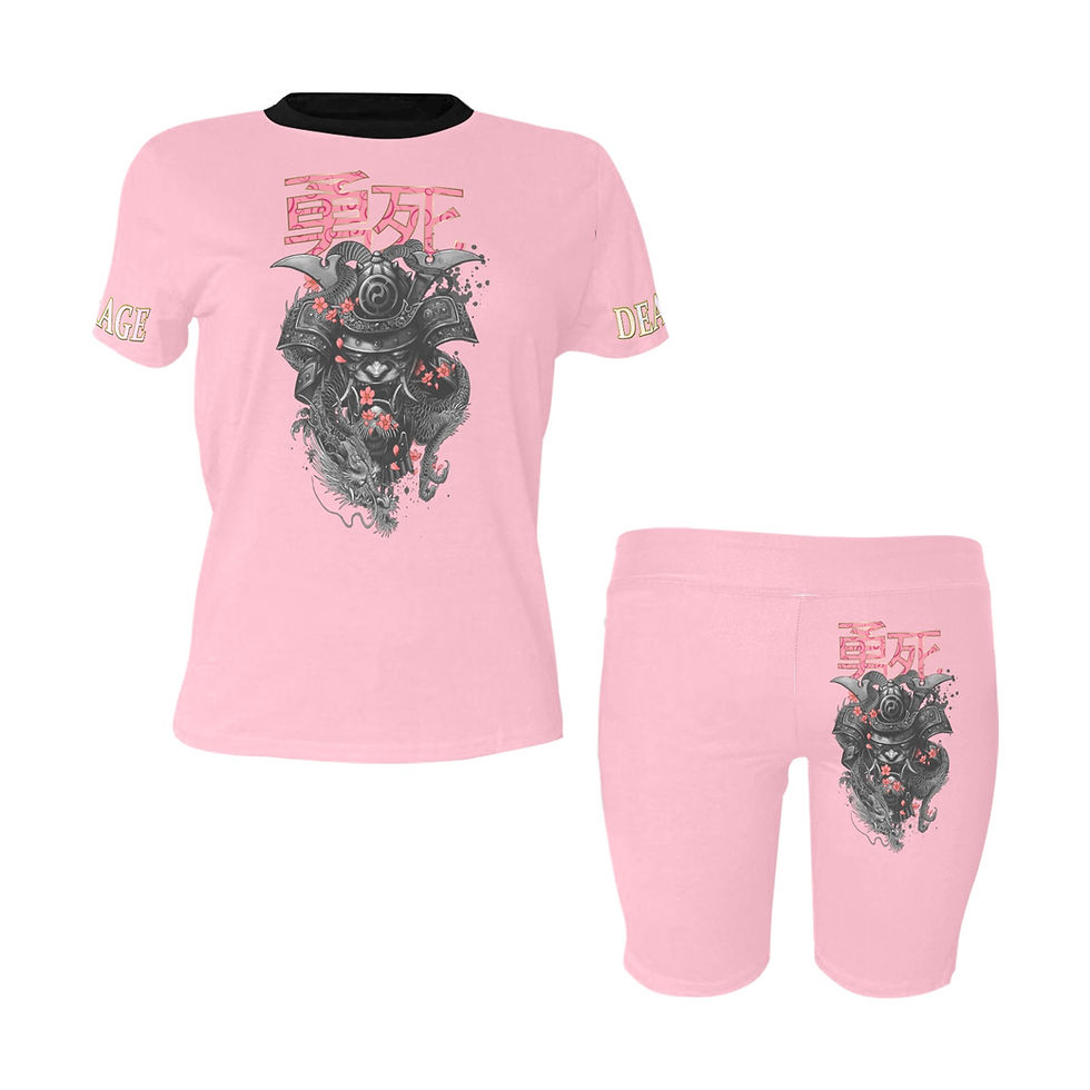 Thumbnail: cOURAGE dEATH Women's Short Yoga Set