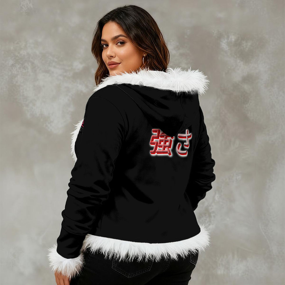 Thumbnail: Kyra Lin's Women's Faux Fur Hooded Jacket S3