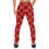 Thumbnail: Rivera Royale Bevel on Red Men's All Over Print Sweatpants (Model L11)