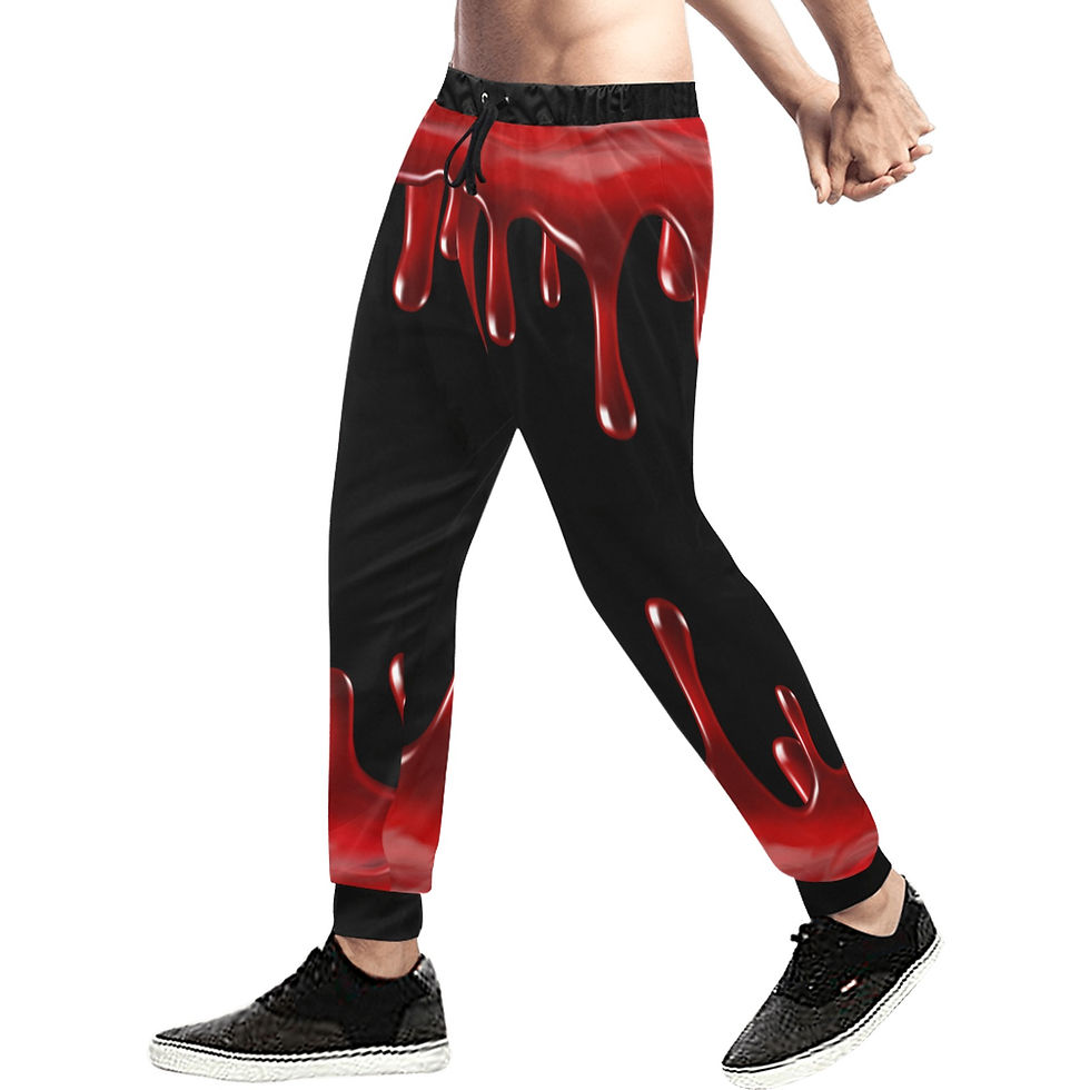 Thumbnail: Bloody Murder Men's All Over Print Sweatpants (Model L11)