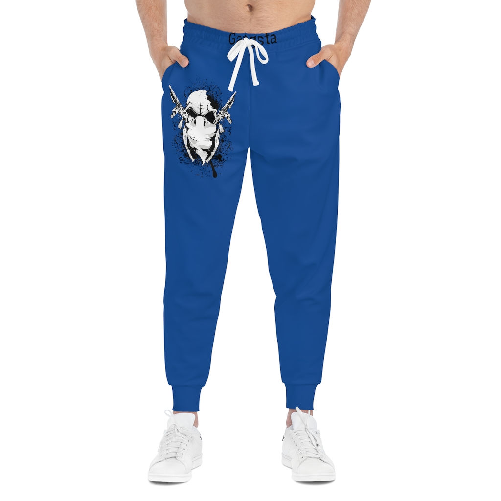 Unisex Blue Gangsta Athletic Joggers (AOP)