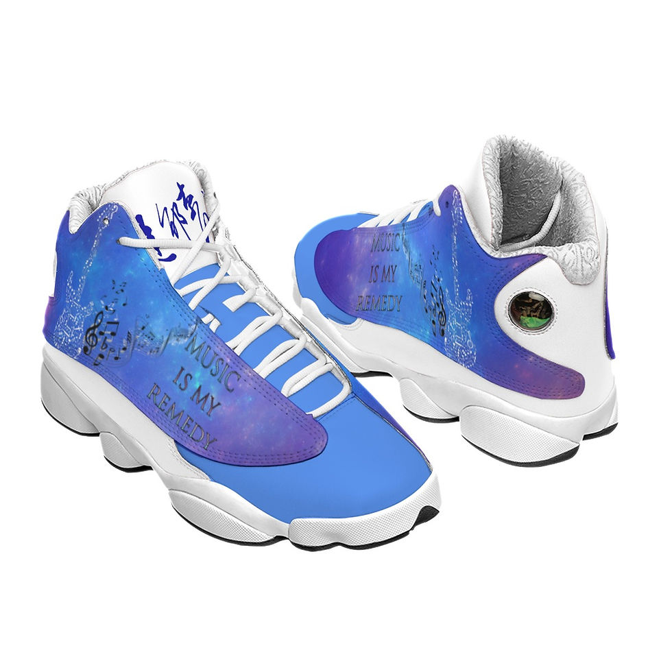 Thumbnail: Music My Remedy Men's Curved Basketball Shoes With Thick Soles