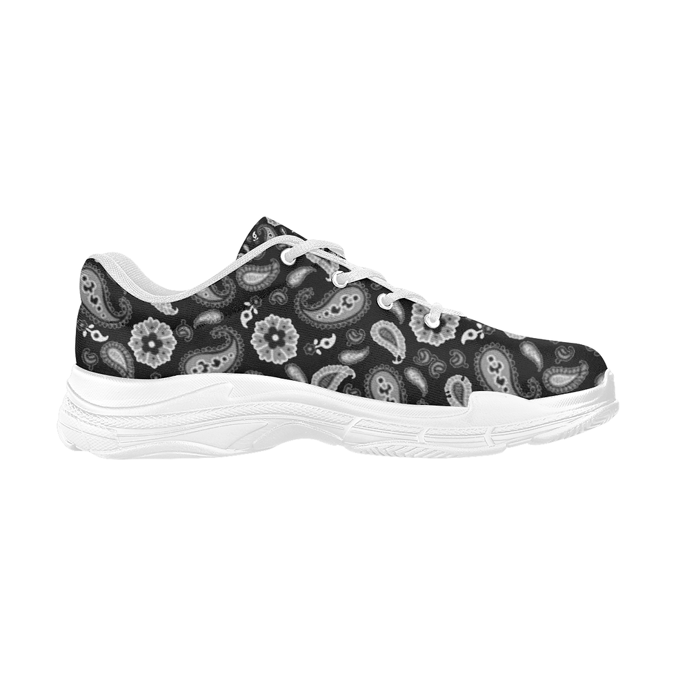 Thumbnail: Black Lyra Men's Running Shoes/Large (Model 058)