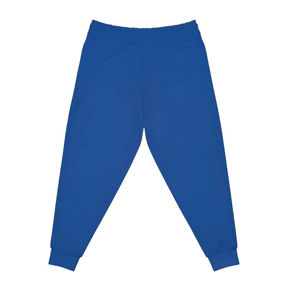 Thumbnail: Unisex Blue Gangsta Athletic Joggers (AOP)