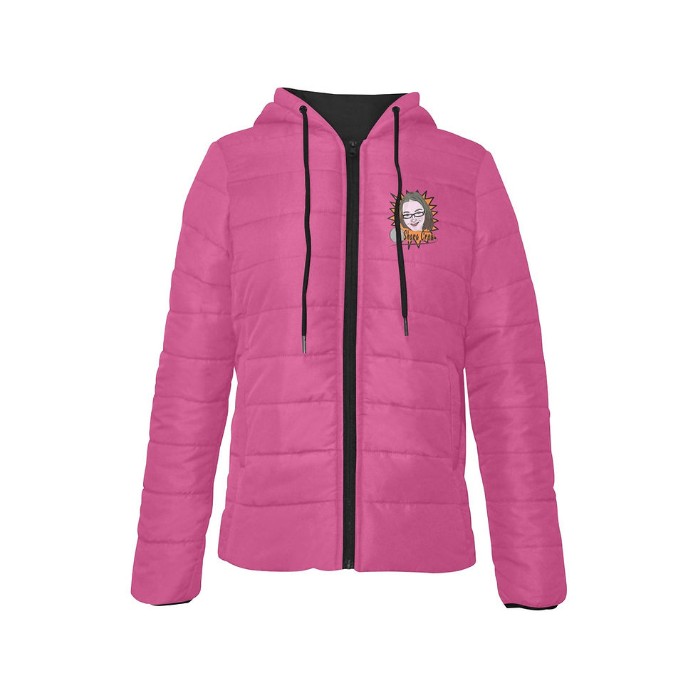 Thumbnail: Shara Crow Women's Padded Hooded Jacket Women's Padded Hooded Jacket (Model H46)
