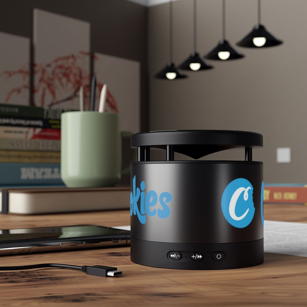 Thumbnail: C For Cookies Metal Bluetooth Speaker and Wireless Charging Pad