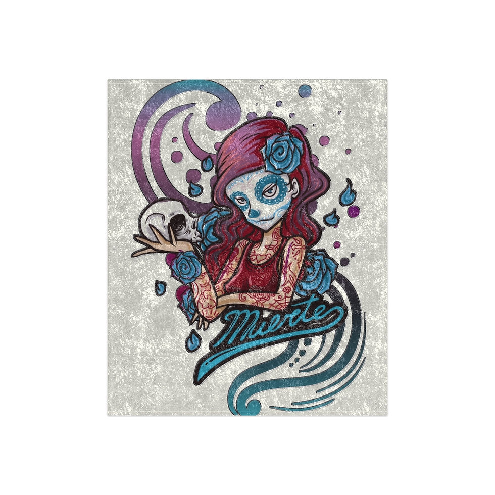Thumbnail: Del Muertos Crushed Velvet Blanket
