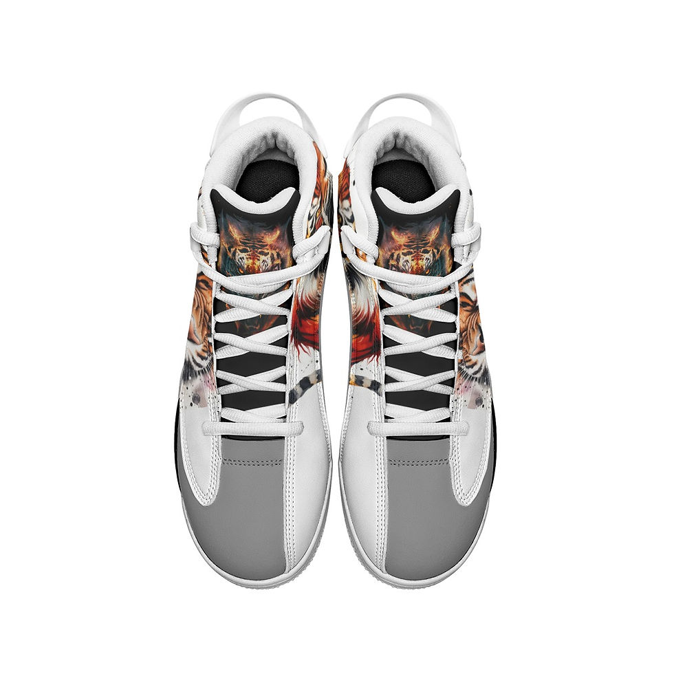 Thumbnail: Tiger Men's Shock Absorption and Non-Slip Basketball Shoes
