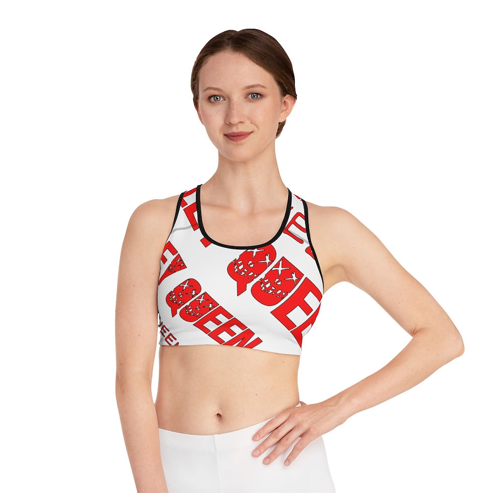 Thumbnail: Queen Sports Bra (AOP)